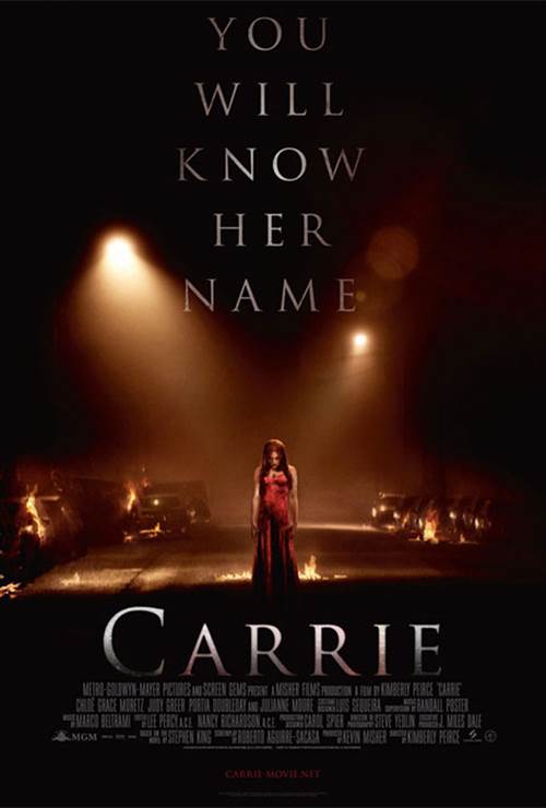 Carrie Courtesy of Screen Gems. All Rights Reserved. Carrie movie poster